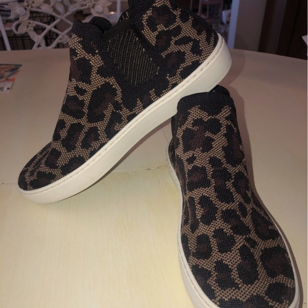 Rothy's Chelsea Boot Wildcat Limited Edition Leopard Print Women’s 8 Sneaker